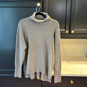 Cozy Gray Turtleneck Sweater
